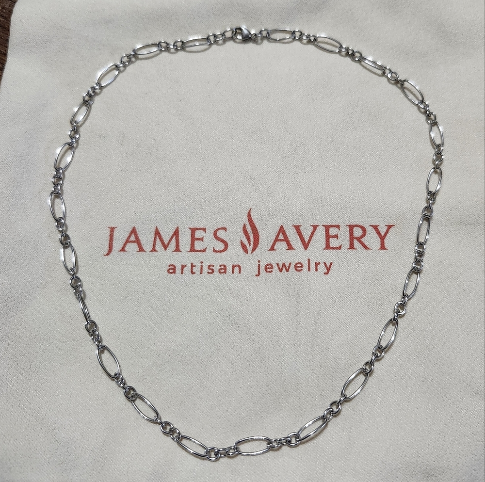 James Avery Retired Vintage Charm Link Chain 925 Sterling Silver 16"